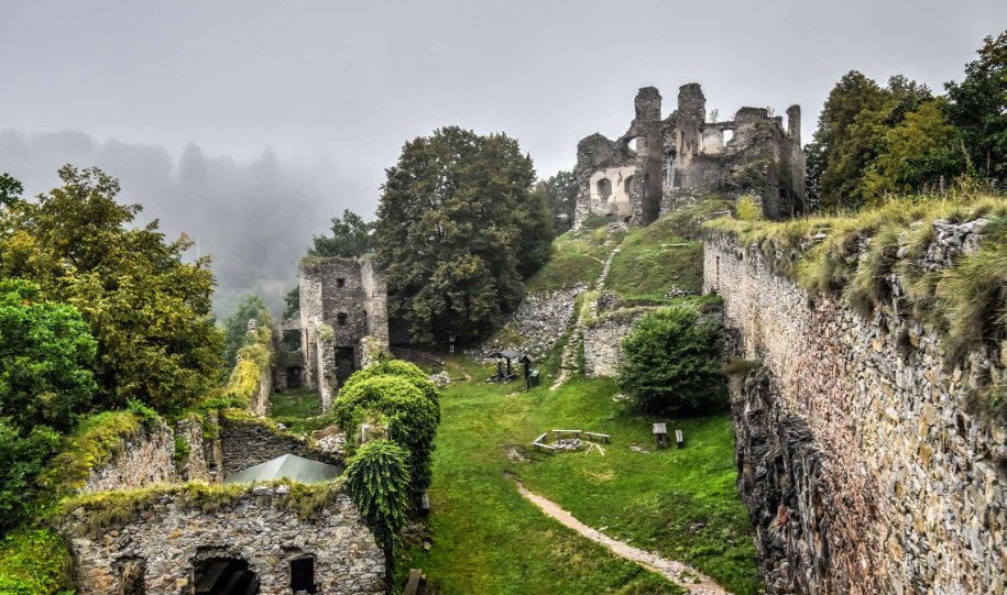 Ruins of Castle Kamenice, Česká Kamenice, Czechia, Czech Republic (Czechia)